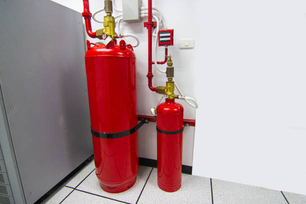 istock FM-200 Suppression Systems, FM200 Gas Flooding System, Gas Suppression System in Data Center Room 1160685978