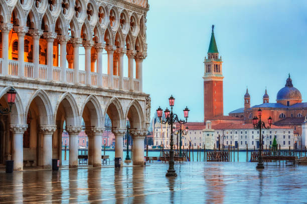 istock Piazza San Marco at dusk, Venice 1160690654