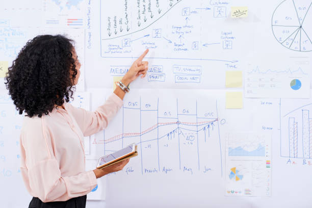 istock Business trainer explainig strategy of development 1160693745