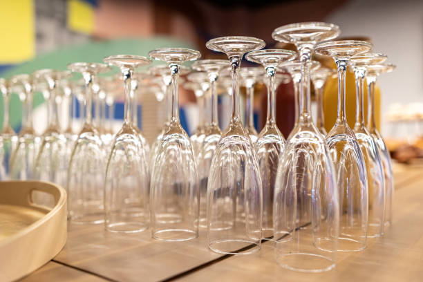 istock Champagne Flutes At Corporate Breakfast 1160696653