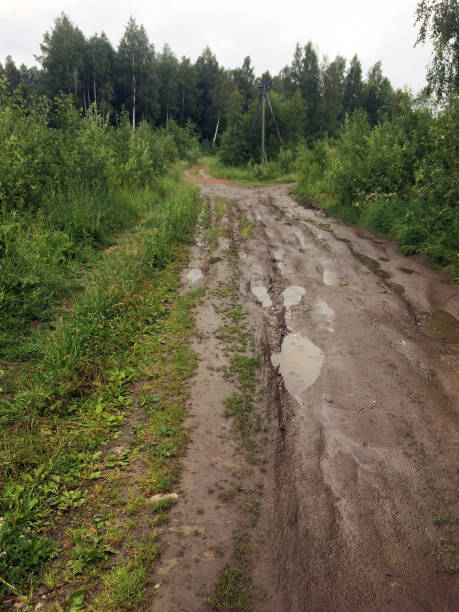 istock Badly country dirt road 1160699132