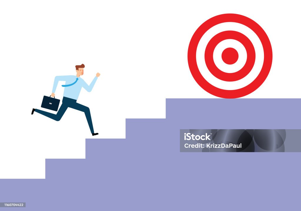 Way Until Target The Next Target Stock Illustration - Download Image Now - Achievement ...