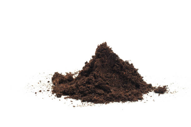 istock pile of soil isolated on white background - Image 1160705569