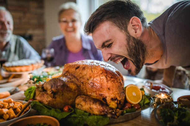 istock I am going to eat the whole Thanksgiving turkey! 1160705599