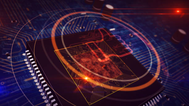 istock CPU on board with hand like hologram 1160705738