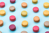 Macaroon on table