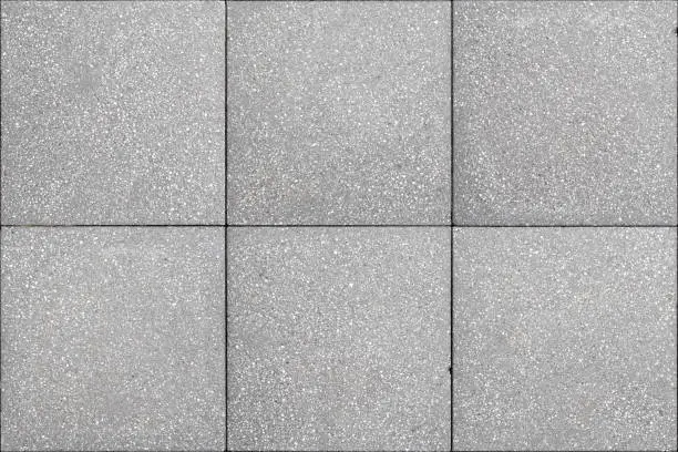 400 x 400mm (16 x 16" approx) concrete pavers with an exposed aggregate finish. This is a seamless tile image.