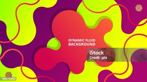 Dynamic Fluid Gradient Background Liquid Shape Composition Stock ...