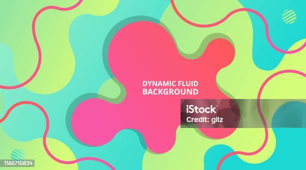 Dynamic Fluid Gradient Background Liquid Shape Composition Stock ...