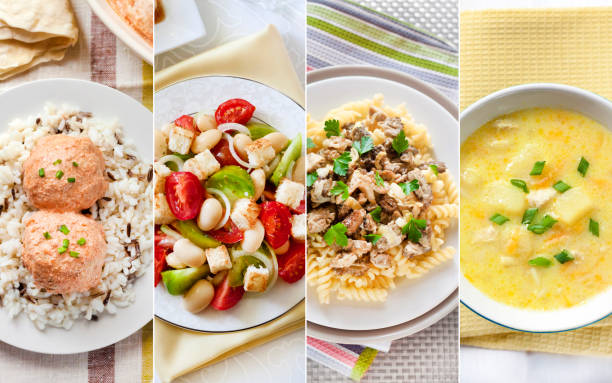 istock Collage of different colofrul meals 1160717062
