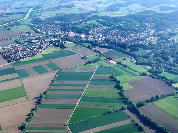 istock High Angle View Of Agricultural Field 1160725727