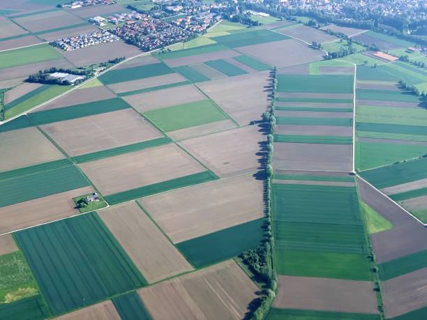 istock High Angle View Of Agricultural Field 1160726224