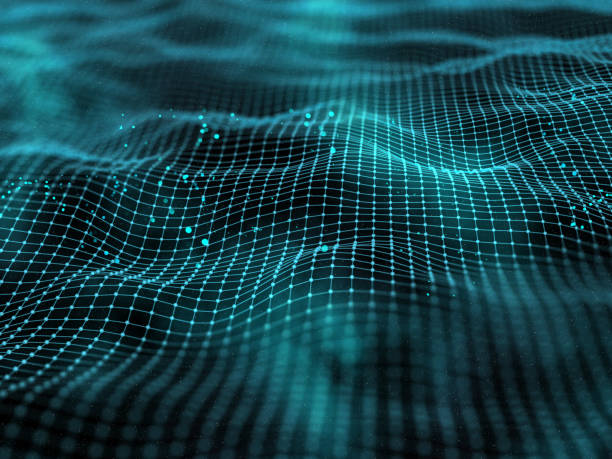 istock 3D digital landscape with connecting lines and dots 1160727009