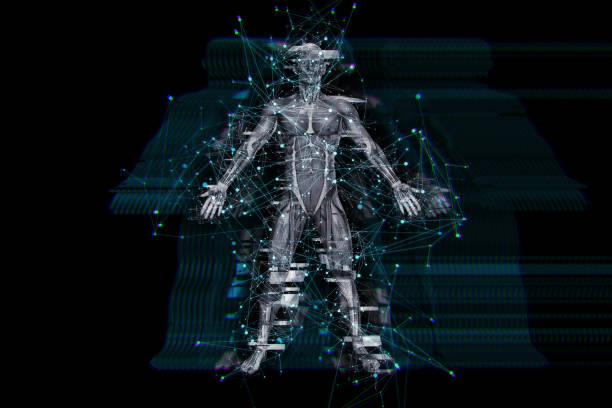 istock 3D digital technology background with glitch effect on male medical figure 1160727012