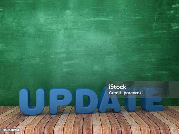 Fun Word Update 3d Word Update On Chalkboard Background 3d Rendering Stock Photo ...