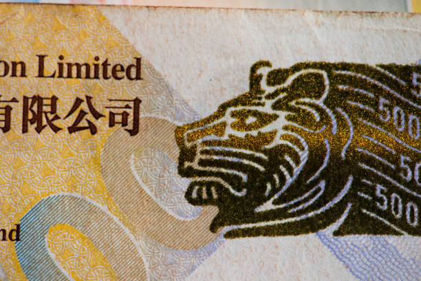 istock Hong Kong Dollar banknotes as money background. 1160734024