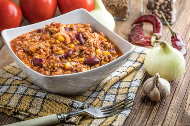 istock Chili con carne in a bowl. 1160734772