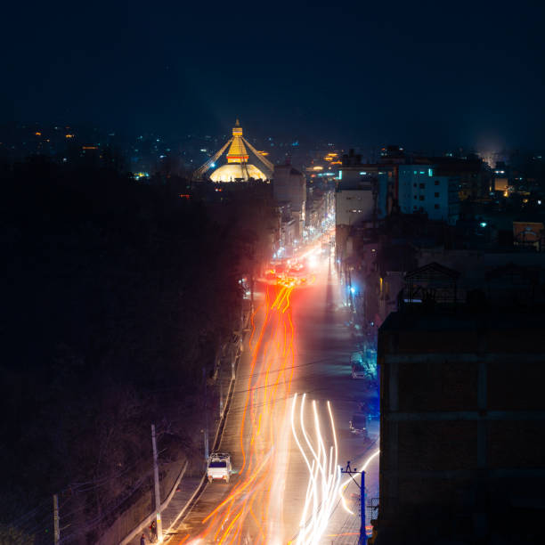 istock Boudhanath stupa at night, Nepal 1160744795