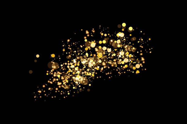 istock The dust sparks and golden stars shine with special light. Vector sparkles on a transparent background. Christmas light effect. Sparkling magical dust particles. 1160747460