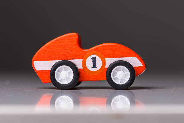 istock Red racing toy car close up still 1160749955