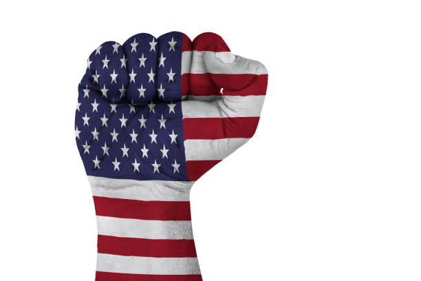istock american flag and fist 1160750278