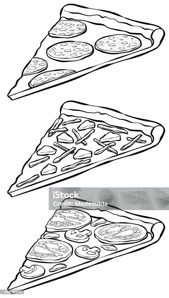 Ilustración de Rebanadas De Pizza En Blanco Y Negro En Estilo Esbozado y más Vectores Libres de Derechos de Pizza - iStock Ilustración de Rebanadas De Pizza En Blanco Y Negro En Estilo Esbozado y más Vectores Libres de Derechos de Pizza - iStock