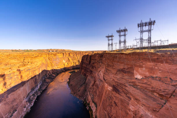 istock Power plant over dam 1160755215