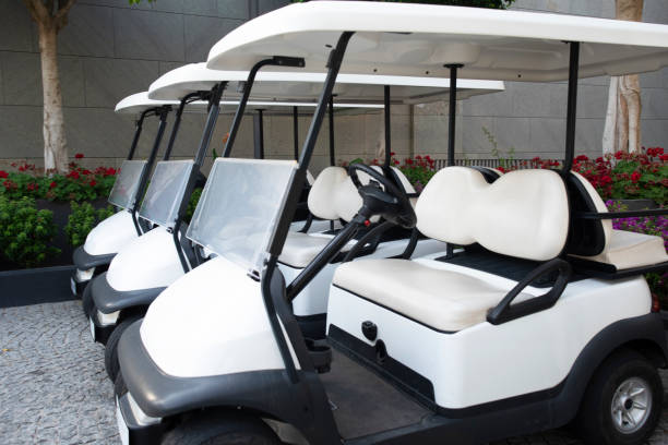 istock Four Seater Golf Carts 1160755423