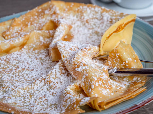 istock Fresh crepes with powdered sugar 1160755440