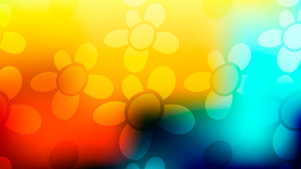 istock Colorful modern blurred gradient card with flowers. Business poster, background. Vector illustration. 1160755637