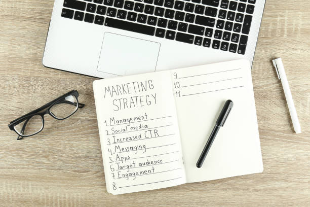 istock Strategic markrting planning. Workspace of a professional. 1160756265