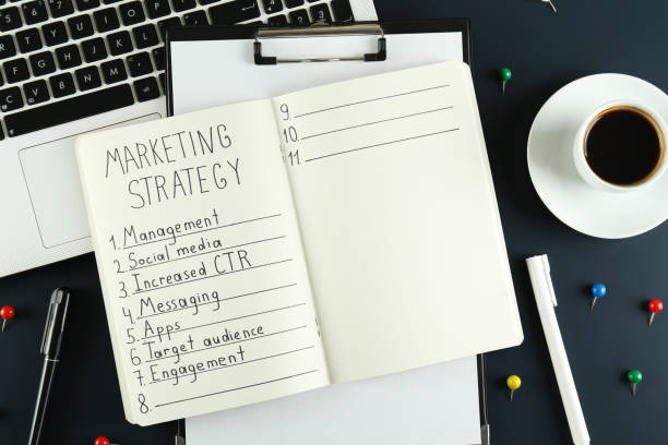 istock Strategic markrting planning. Workspace of a professional. 1160756319