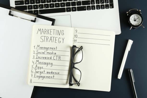 istock Strategic markrting planning. Workspace of a professional. 1160756321