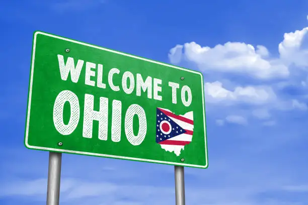 WELCOME TO OHIO - traffic sign message