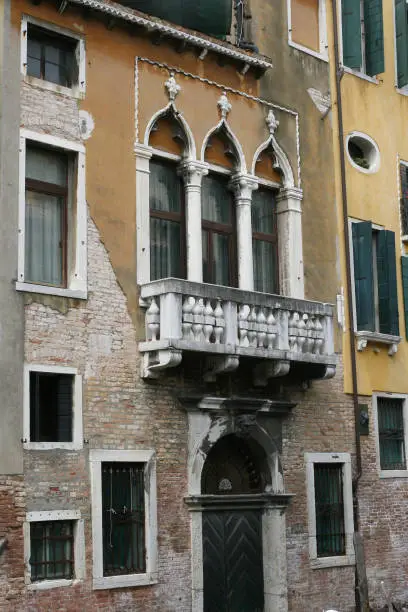 Photo of Venice building fragments palaces window
