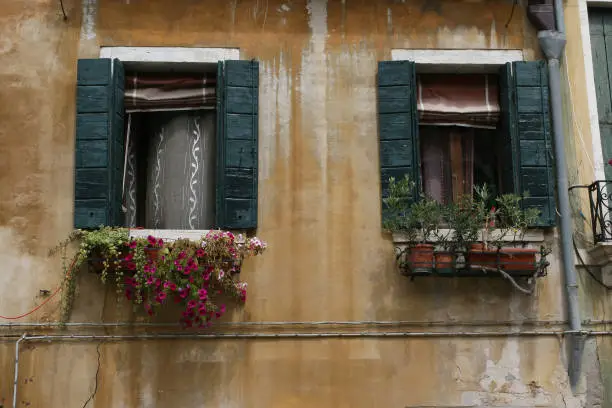 Photo of Venice building fragments palaces window