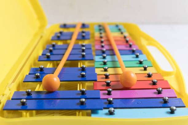 istock rainbow dubble xylophone close up on a white backgpound 1160765547