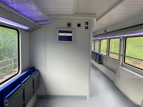 interior image of a subway and train