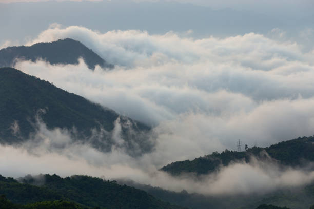 istock Mountain and Fog. 1160767040