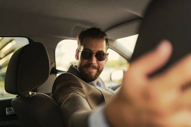 istock Businessman Driving a Car to Work 1160767533