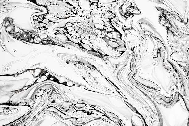 istock Abstract ink fluid marbled texture. Luxurious granite, marble mineral pattern wallpaper. 1160772239