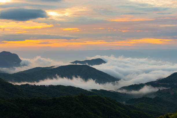 istock Mountain and Fog. 1160772300
