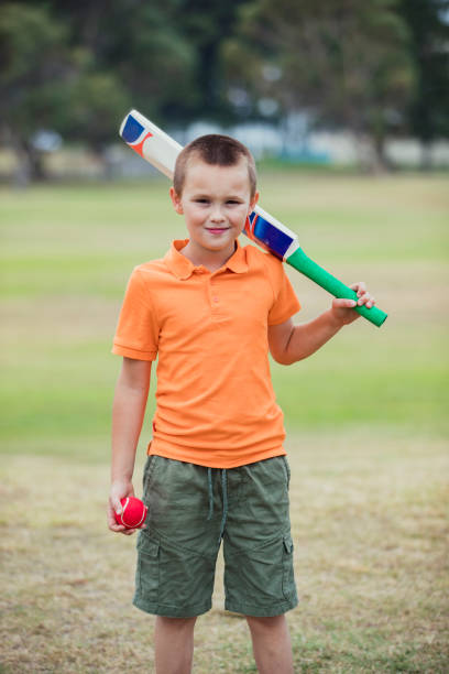 istock Young Boy Ready to Play Cricket 1160773255