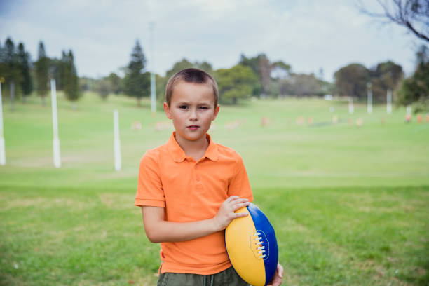 istock Young Boy Ready to Play Rugby 1160773256