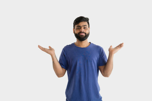 istock Portrait of young man isolated on white studio background 1160775159