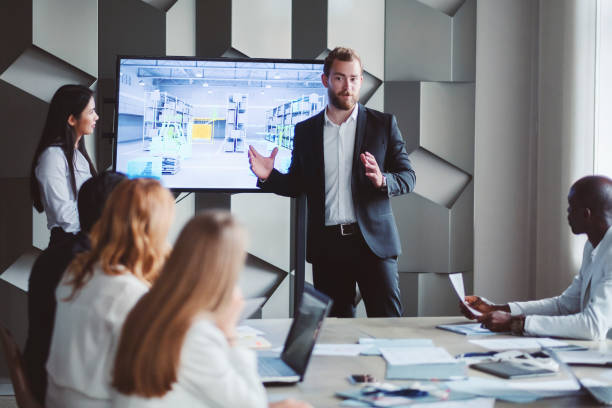 istock Business presentation with group of people 1160775296