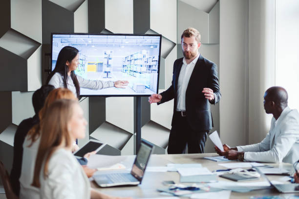 istock Business presentation with group of people 1160776112