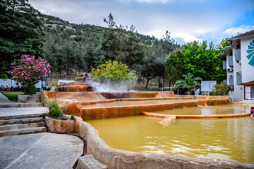 Demre, Turkey - May 22, 2019: Pam Thermal Hotel, Hot spring mineral medicinal water
