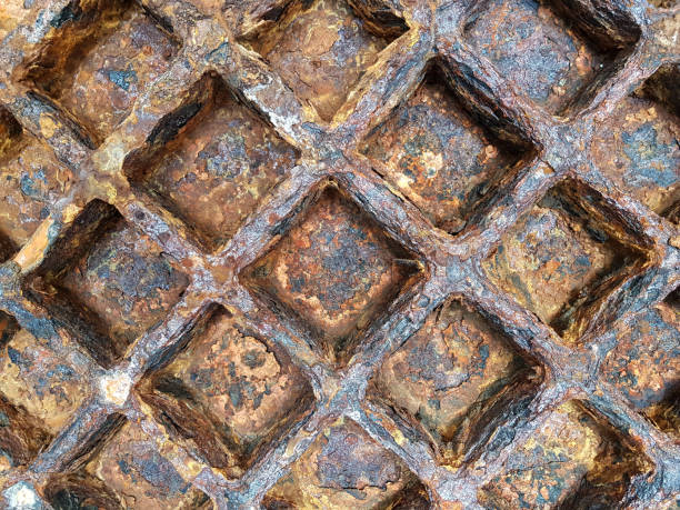 istock Grunge texture rusty metal plate orange oxidized steel iron graphics background 1160781409