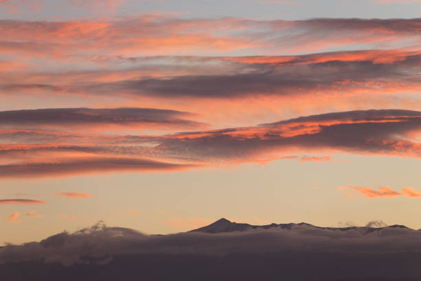clouds  sunset colors  like stripes colors for background